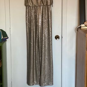 Tags on - Wide leg sequin jumpsuit